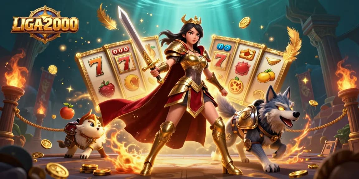 Rasakan kemenangan mendebarkan dengan LIGA2000 saat Anda memutar gulungan slot dalam ilustrasi petualangan kasino dinamis kami.