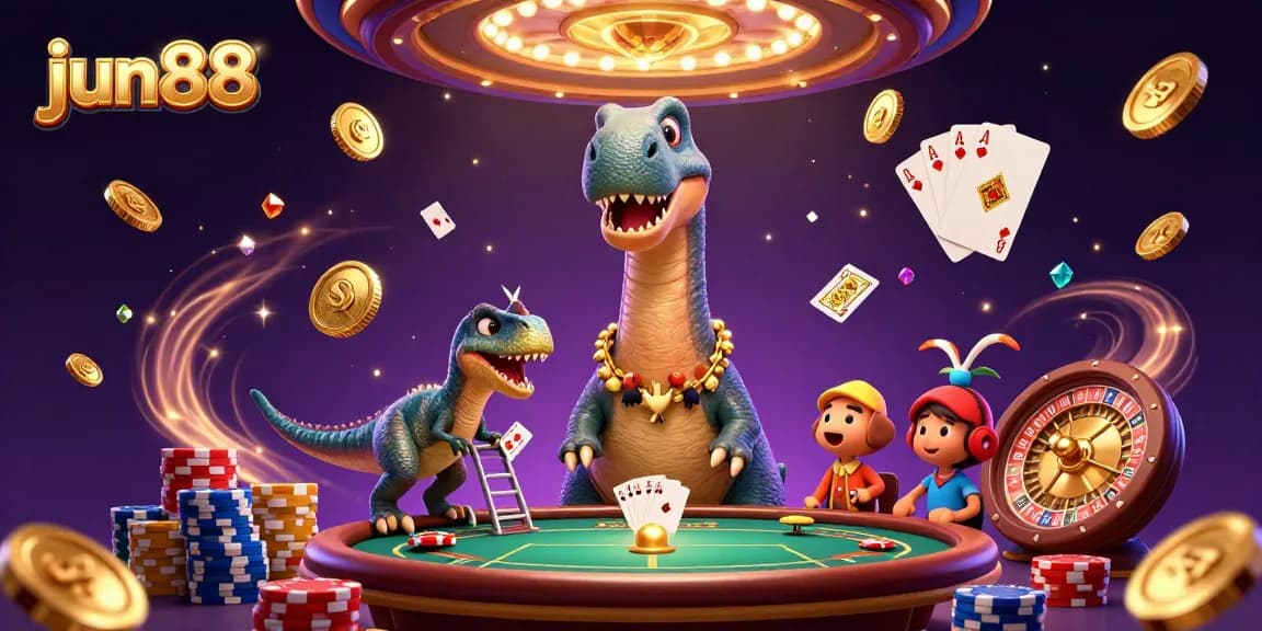 Experience thrilling gaming at jun88 with dynamic casino elements and vibrant characters.