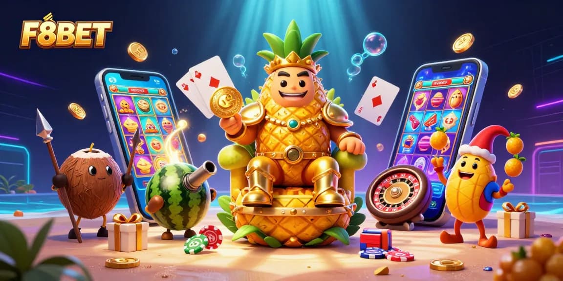 Spin the reels and score big with F8BET's vibrant beach casino scene featuring exciting games!