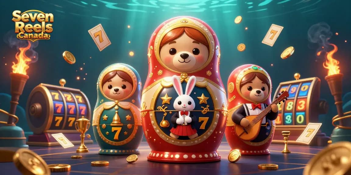 Experience the thrill of Seven Reels Canada with a vibrant scene packed with casino excitement and winnings.