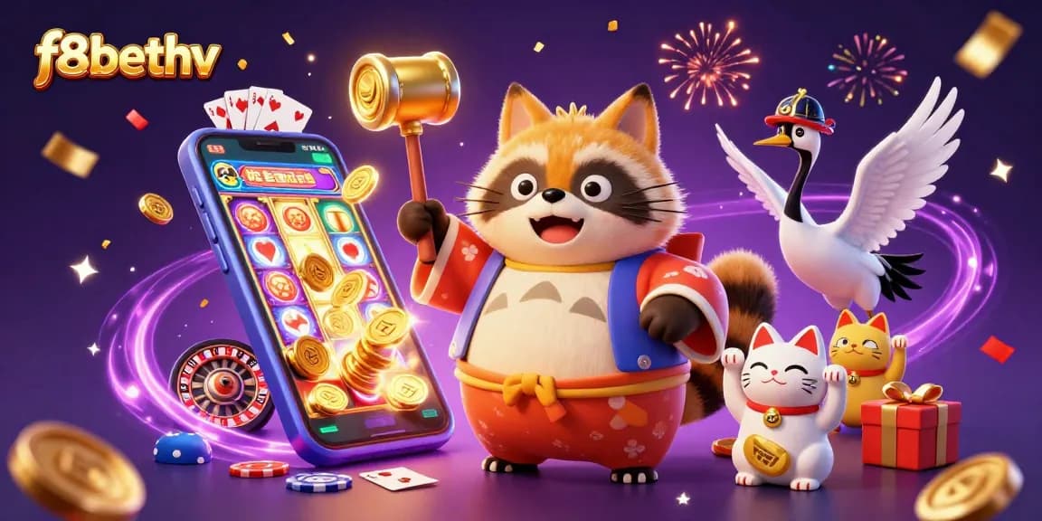 Experience thrilling wins with f8bethv featuring cheerful characters and vibrant casino elements.