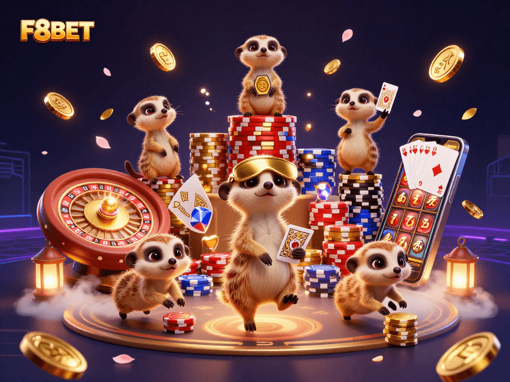 Experience the excitement at F8BET casino with meerkats running games and jackpots.