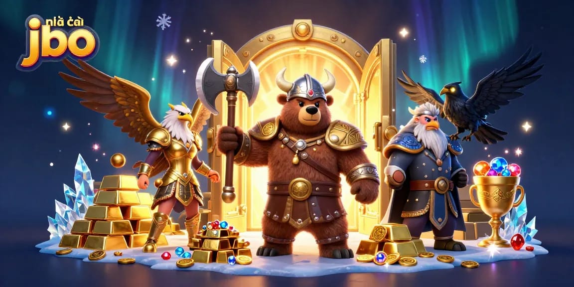 Engaging scene showcasing 'nhà cái jbo' featuring dynamic casino elements and characters in a vibrant atmosphere.