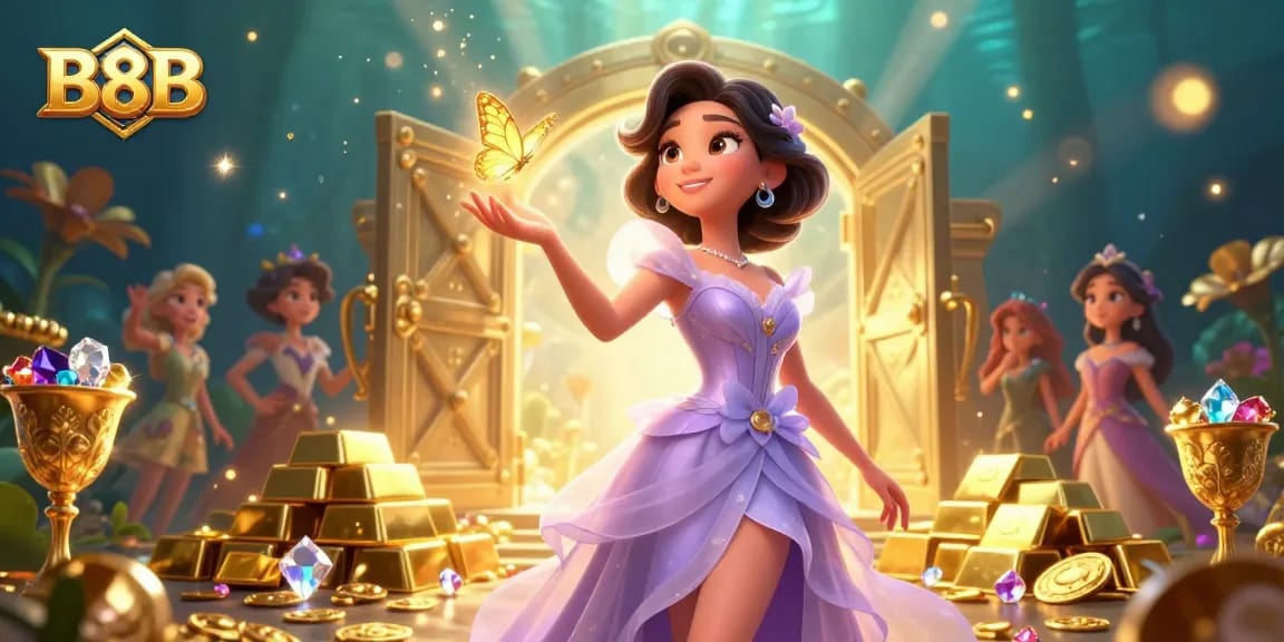 Experience thrilling wins at B8B casino, featuring stunning designs and vibrant game elements.