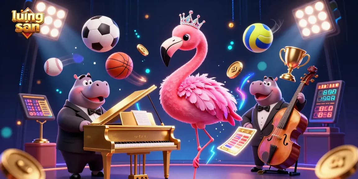 Experience the thrill of lương sơn through this vibrant 3D casino scene, showcasing dynamic sports elements and engaging characters.