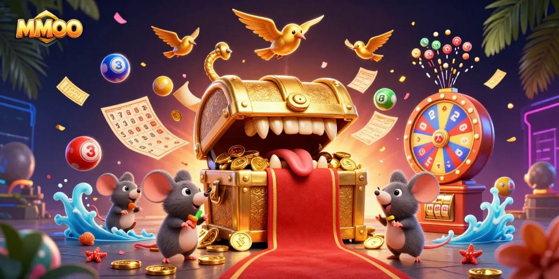 Experience the thrill of MMOO with vibrant casino elements and animated adventure!