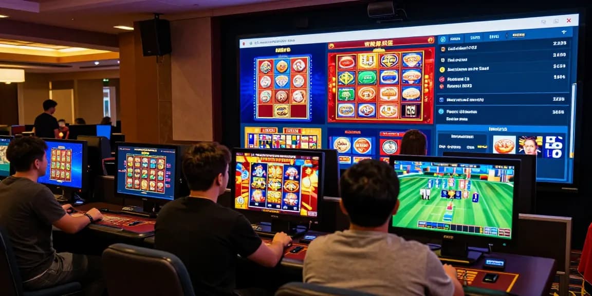LUCK8 online casino interface with players enjoying various games and interactive elements.