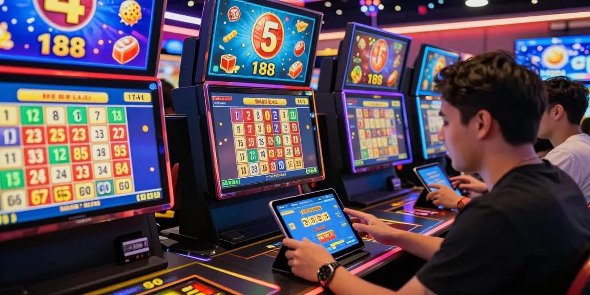 Engaging players at Pasaran Togel Terlengkap virtual lottery draw in a colorful online setting.
