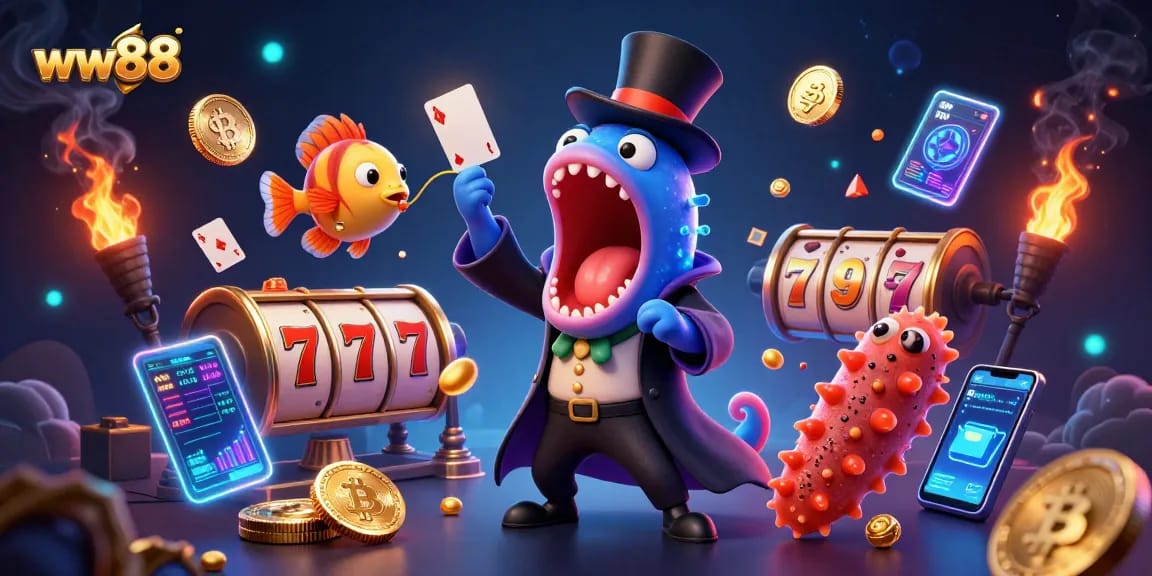 Experience thrilling slots at ww88 with magical underwater creatures showcasing rich casino elements.
