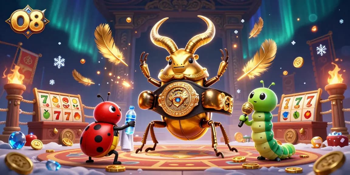 Engage with thrilling gameplay experiences at O8 featuring slot reels and vibrant characters.