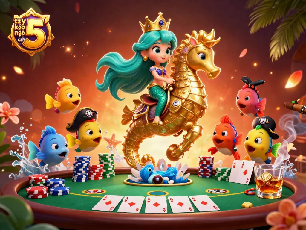 Engage in strategic betting with tỷ lệ kèo nhà cái 5 featured in this vibrant, dynamic casino scene.