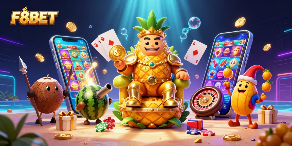 Spin the reels and score big with F8BET's vibrant beach casino scene featuring exciting games!