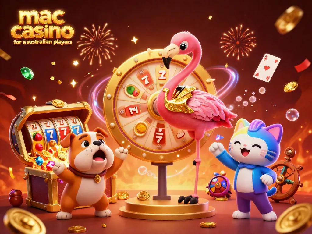 Engage with the excitement at a mac casino for australian players featuring vibrant characters, slots, and prizes.