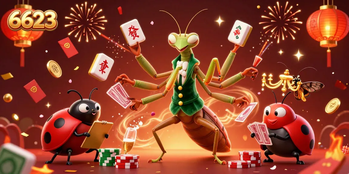 Experience the thrills of 6623 with vibrant casino action, dynamic characters, and festive elements.