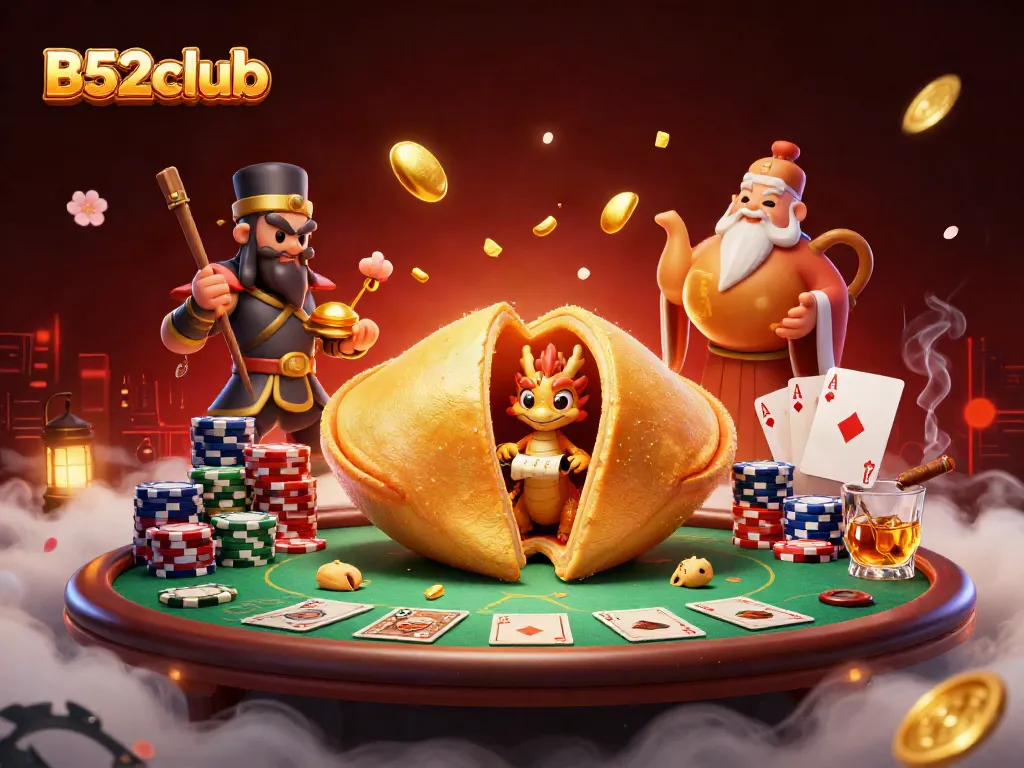 B52club players savoring golden fortune while enjoying vibrant casino atmosphere