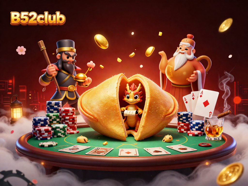 B52club players savoring golden fortune while enjoying vibrant casino atmosphere