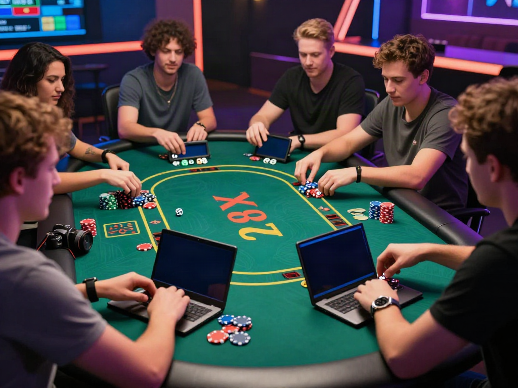 Engaging gaming experience at nhà cái tx88 with players immersed in betting.