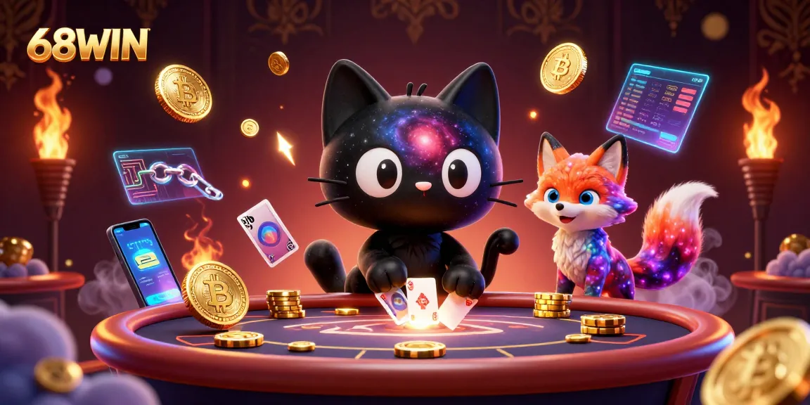 Engage in exciting gameplay at 68WIN, where cartoon characters bring casino adventures to life.