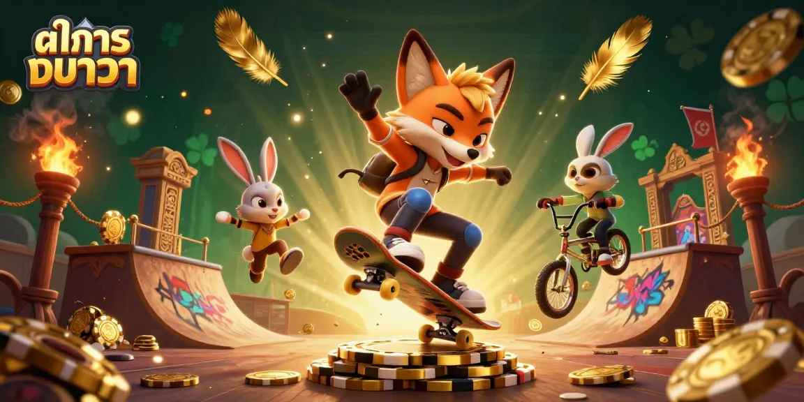 Engage in thử nghiệm ทดลอง บาคาร่า with vibrant casino-themed visual featuring dynamic characters and rich 3D elements.