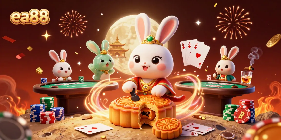 Experience winning opportunities at ea88 with a vibrant 3D casino scene featuring folklore characters.