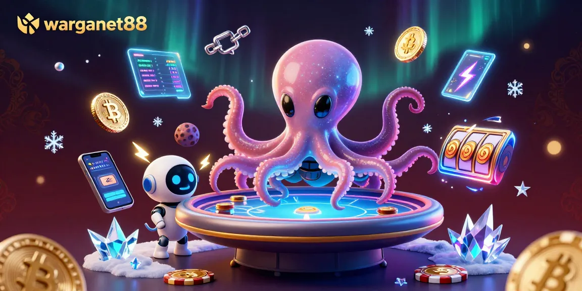 Engage with warganet88 at a vibrant alien poker table featuring dynamic cryptocurrency elements.
