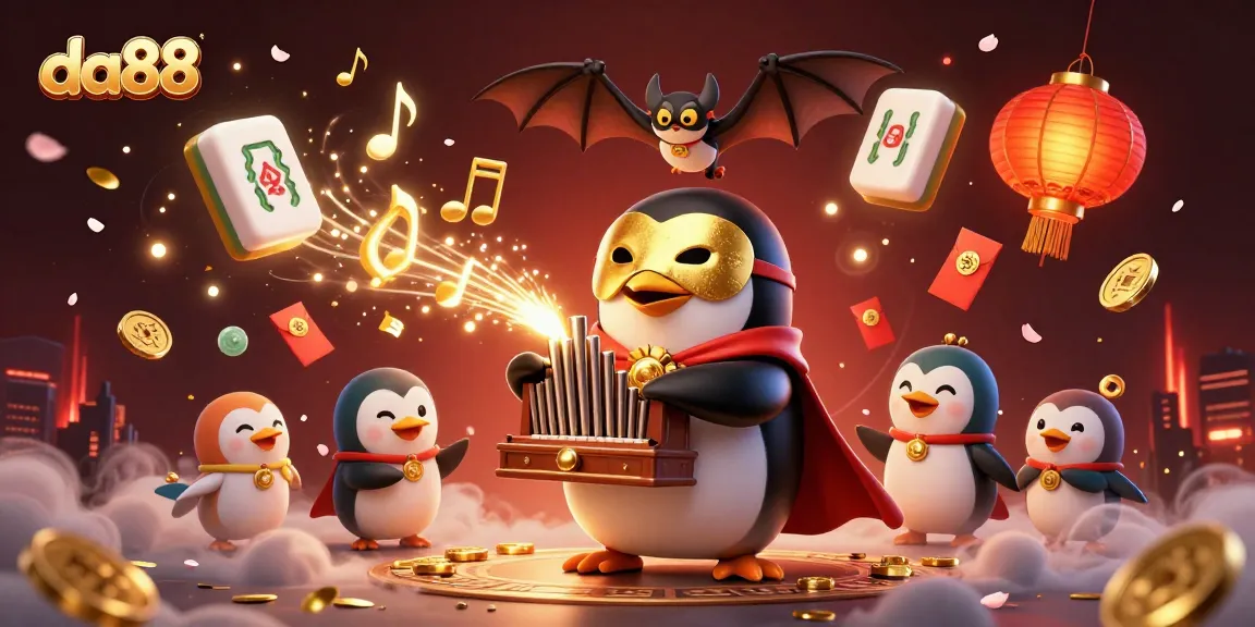 Watch the da88 penguin maestro orchestrate riches in this vibrant casino scene full of excitement.