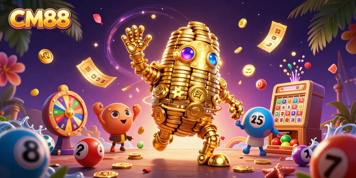 Experience the thrilling world of CM88 with this vibrant 3D casino illustration, showcasing exciting gaming elements.