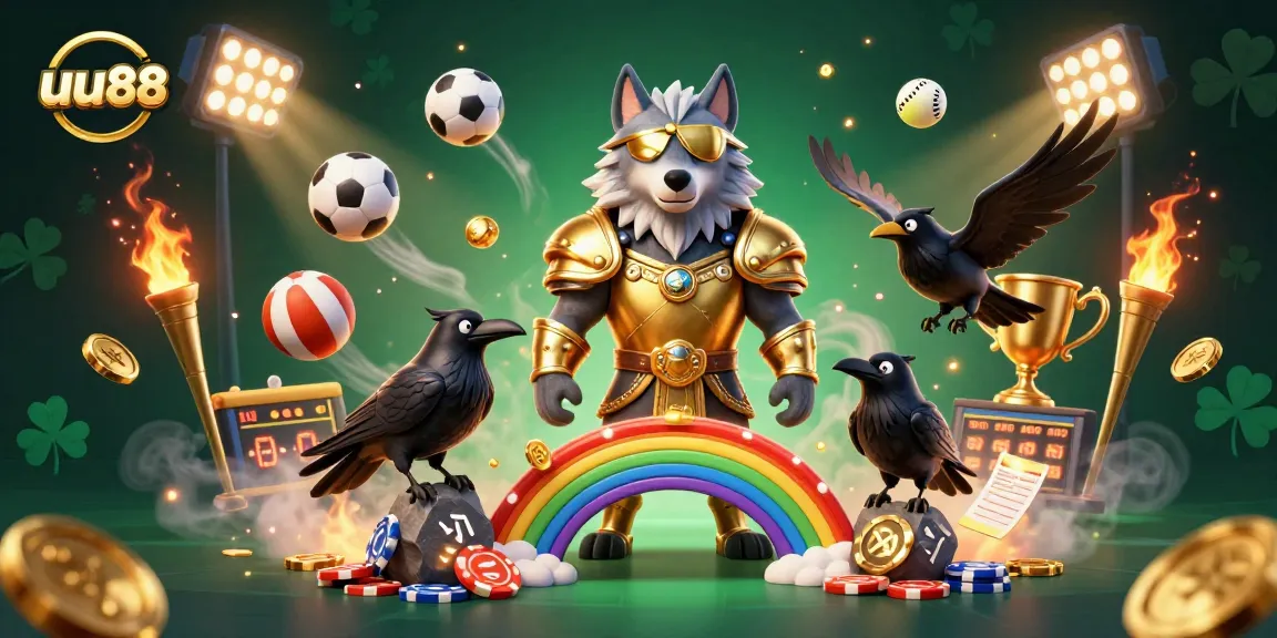 Engage with uu88's thrilling sports betting scene illustrated in vibrant detail.