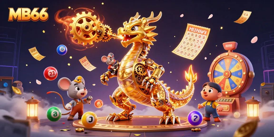 Engage with MB66's thrilling gaming experience in this dynamic casino-themed 3D illustration.