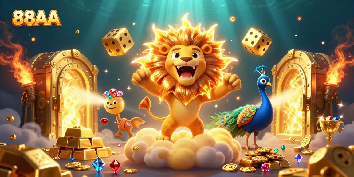 Engage in thrilling gameplay at 88AA with golden treasures and dynamic casino elements.