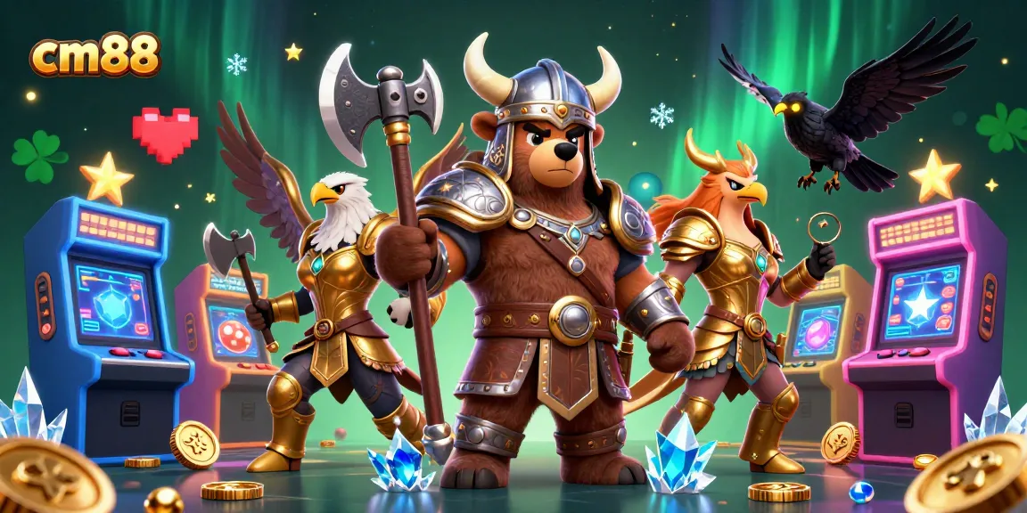 Experience excitement at cm88 with a vibrant casino scene featuring 3D casino elements.